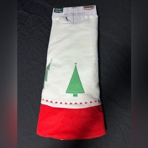 48” Large Plush Fleece Christmas Tree Skirt White Pink & Green Trees